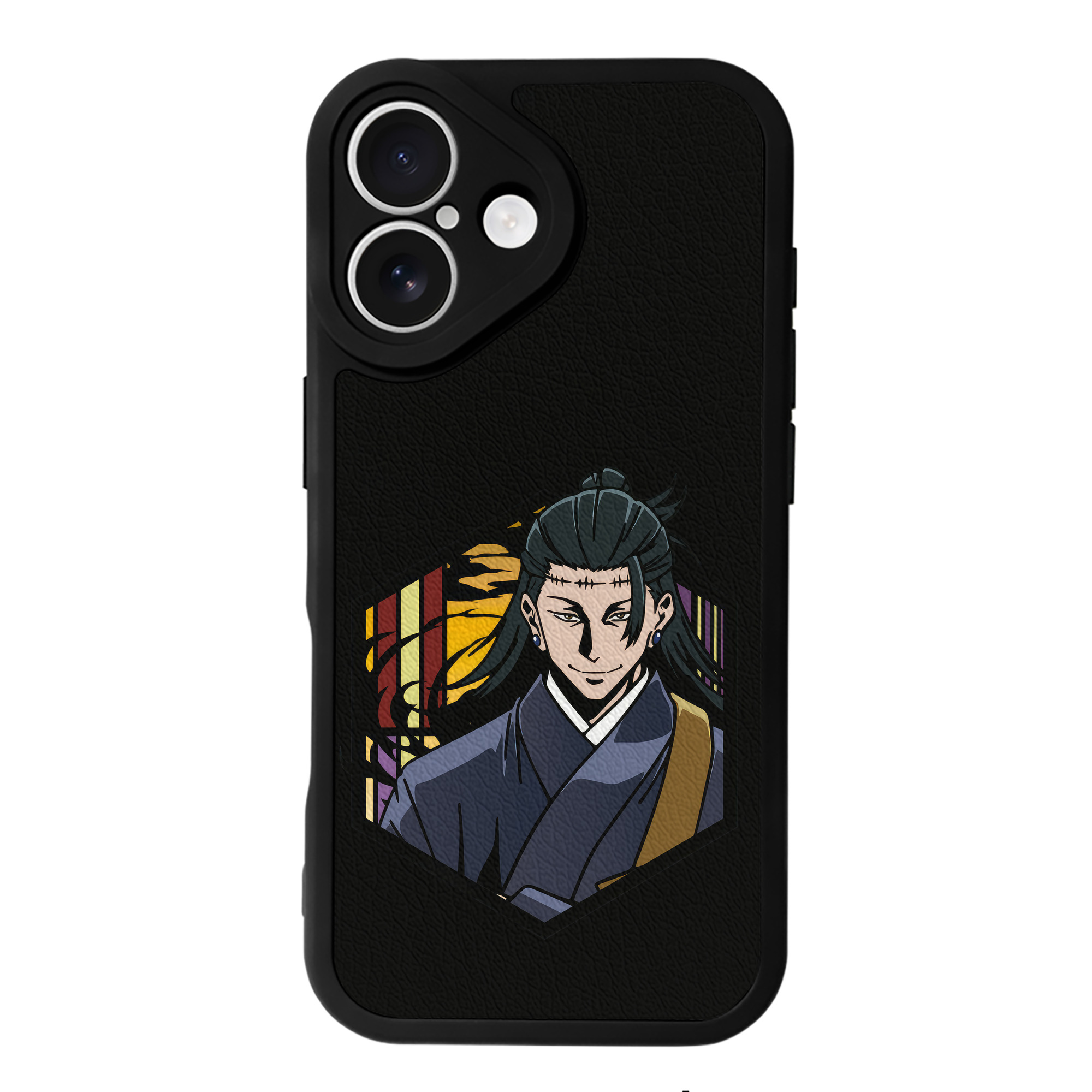 （画像用） 呪術廻戦 Jujutsu Kaisen 【iPhone 16シリーズ対応】シリコンスマホケース（レザー調） 材質：シリコン